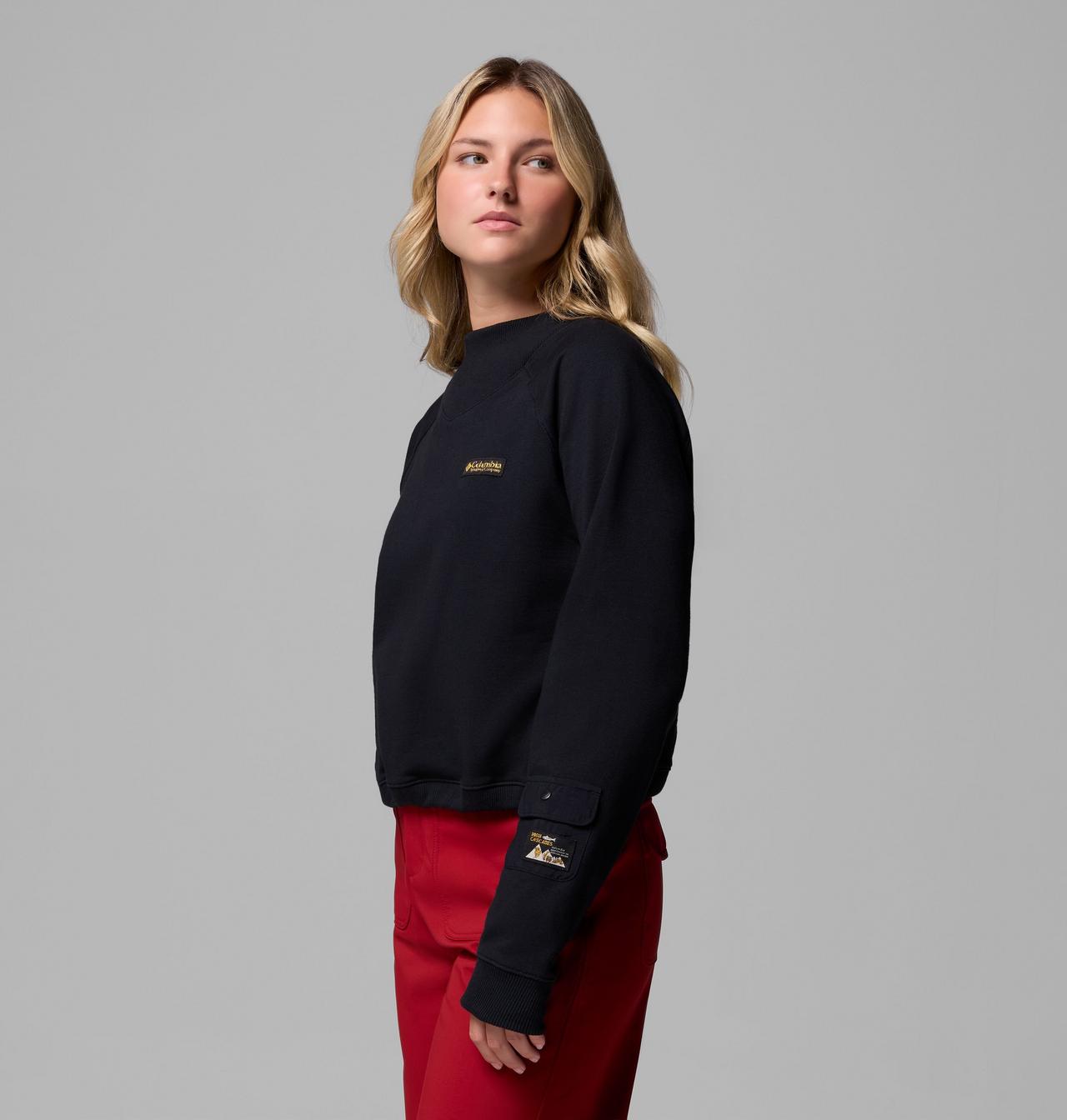 Women's High Cascades™ Crop French Terry Long Sleeve Shirt | 010 | S 4