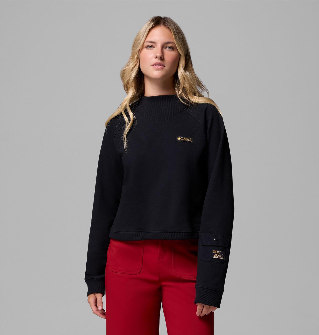 Women's High Cascades™ Crop French Terry Long Sleeve Shirt | 010 | S 5