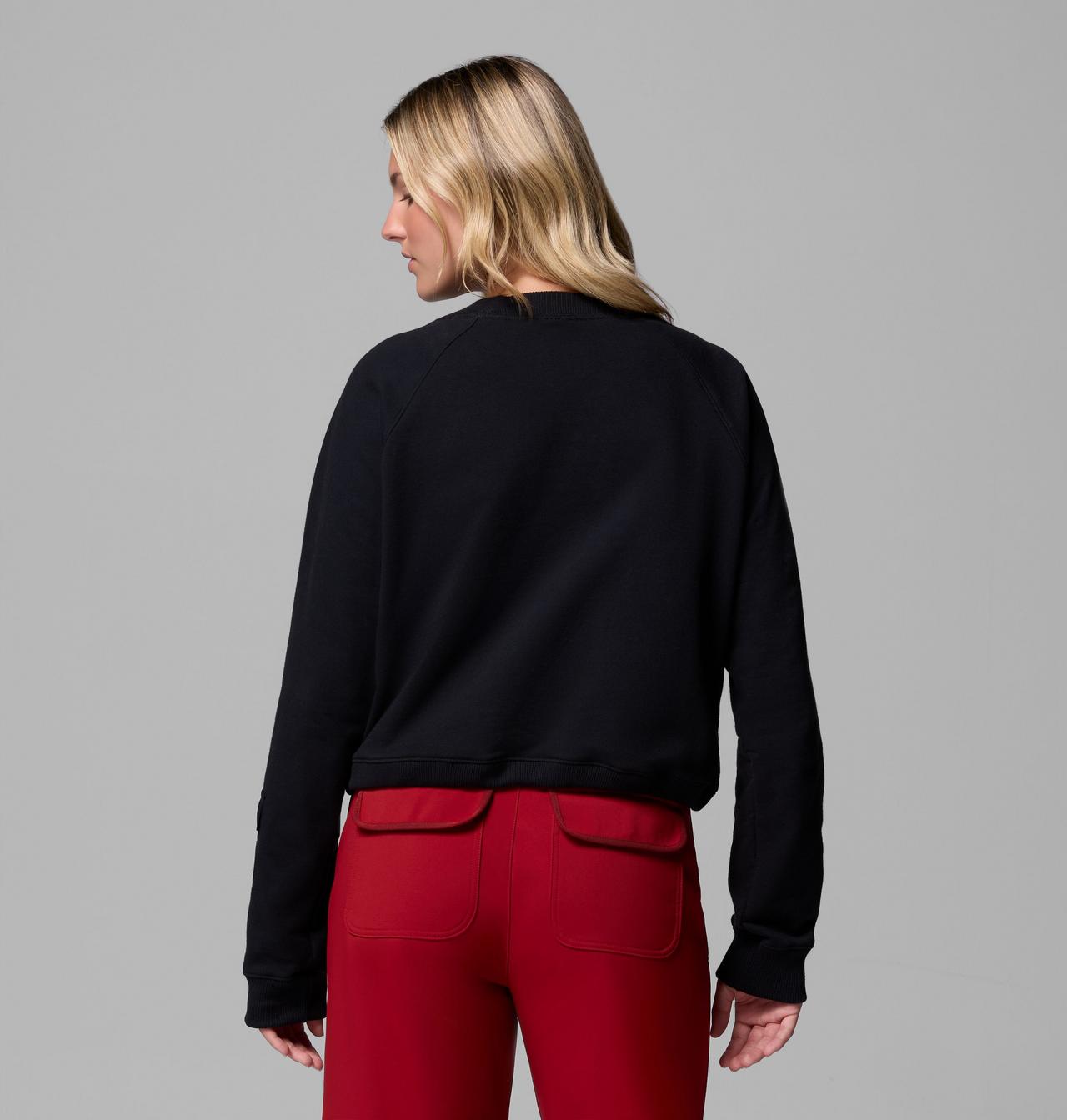 Women's High Cascades™ Crop French Terry Long Sleeve Shirt | 010 | S 3