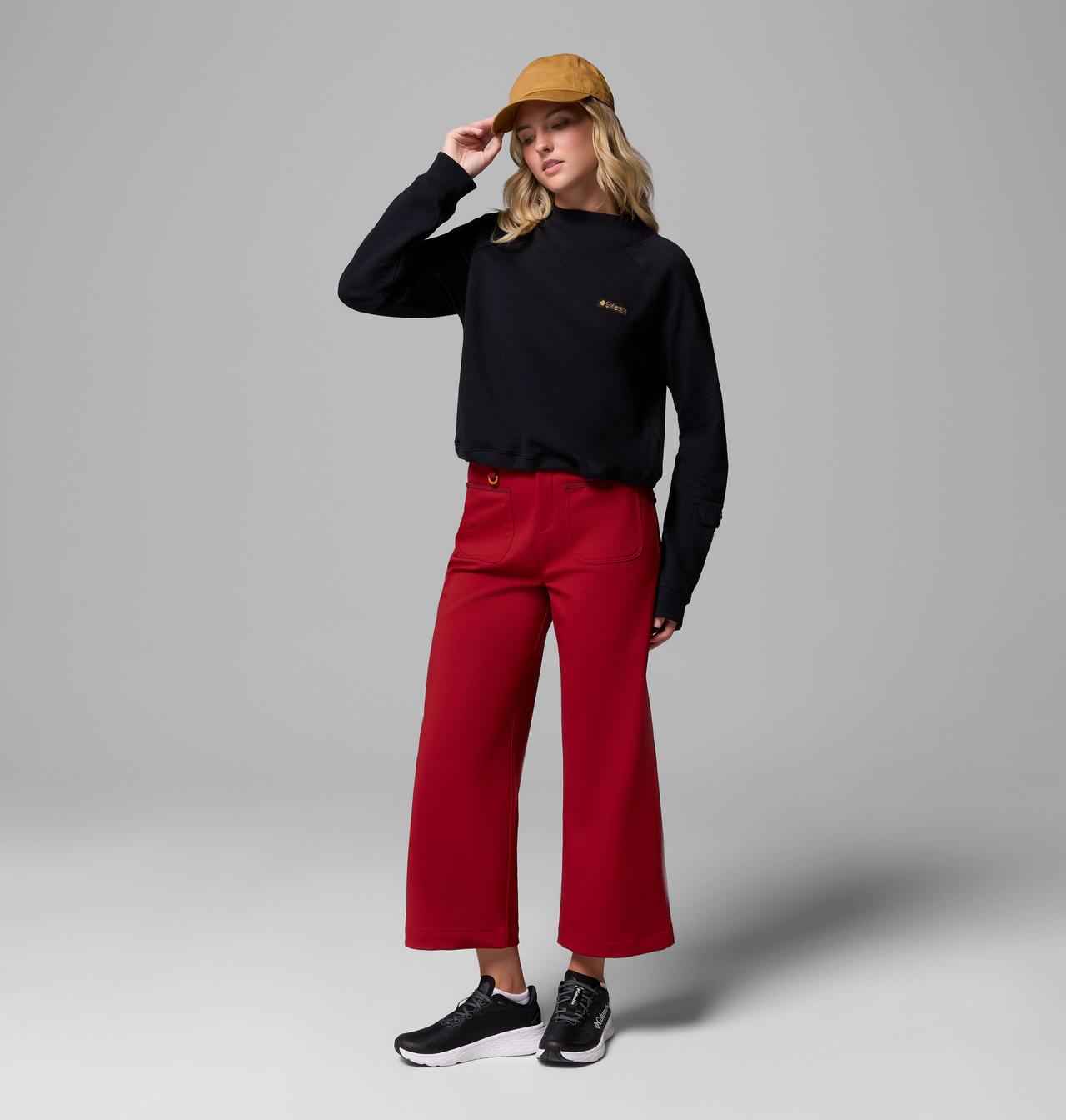 Women's High Cascades™ Crop French Terry Long Sleeve Shirt | 010 | S 2