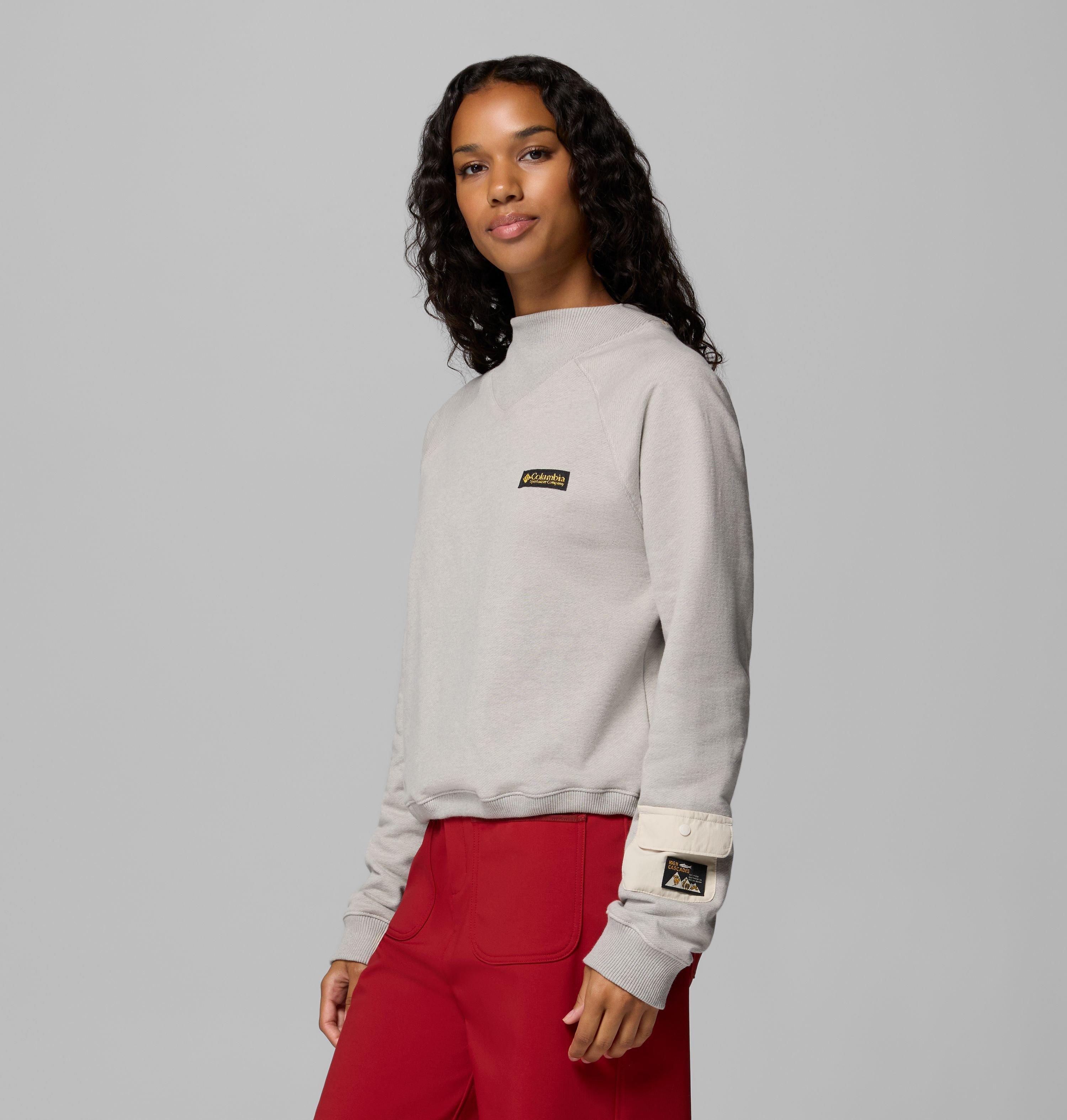 Women's High Cascades Crop French Terry Long Sleeve Shirt 4
