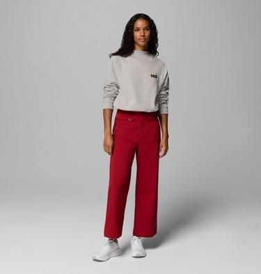 Women's High Cascades Crop French Terry Sweatshirt, Color: Dark Stone, image 4