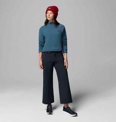 Women's High Cascades Wide Leg Softshell Trousers, Color: Black, image 4