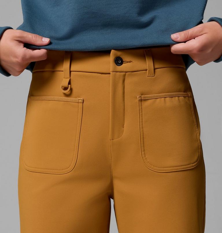 Women's High Cascades Wide Leg Softshell Trousers, Color: Maple Sugar, image 5