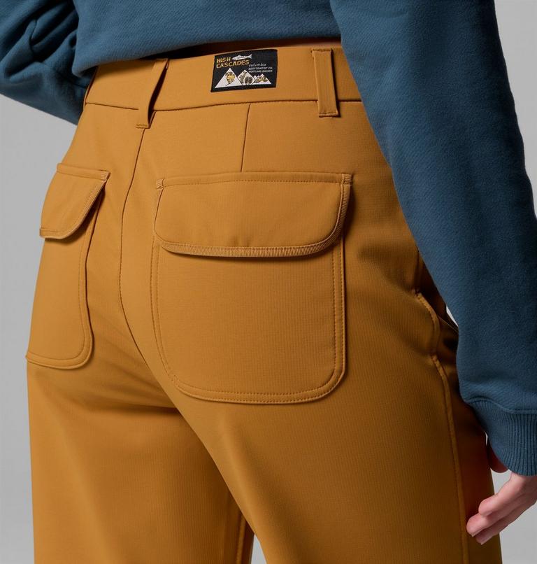 Women's High Cascades Wide Leg Softshell Trousers, Color: Maple Sugar, image 6