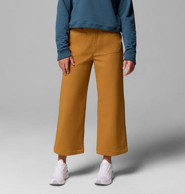 Women's High Cascades Wide Leg Softshell Trousers, Color: Maple Sugar, image 1