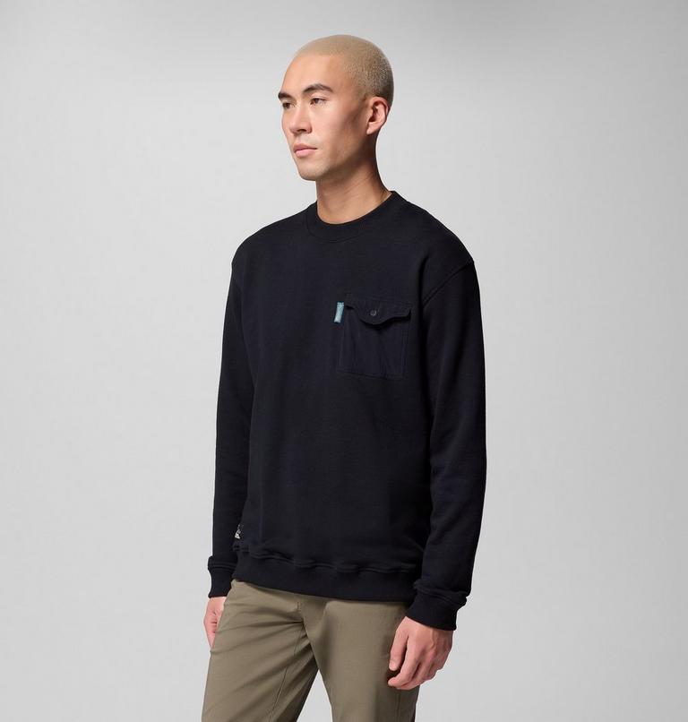 Men's High Cascades French Terry Long Sleeve T-Shirt, Color: Black, image 4