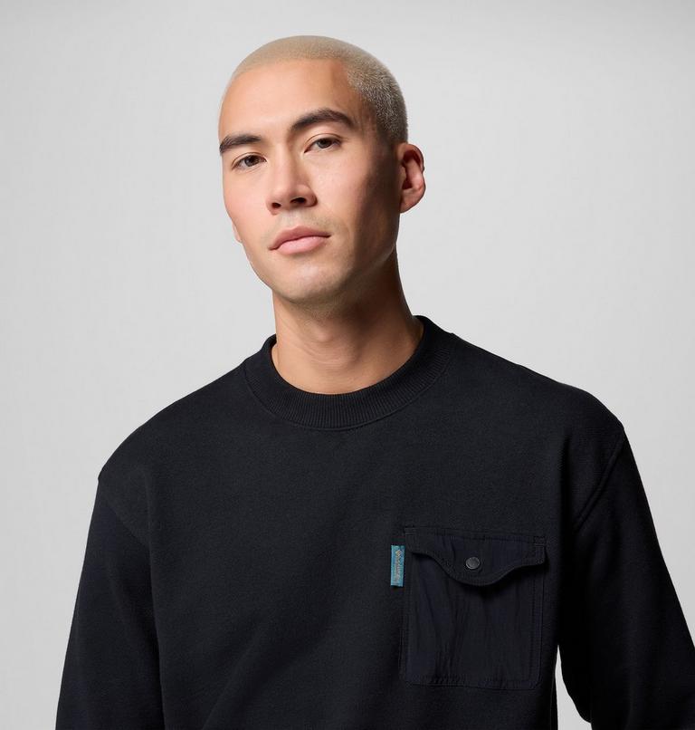 Men's High Cascades French Terry Long Sleeve T-Shirt, Color: Black, image 5