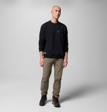 Men's High Cascades French Terry Long Sleeve Shirt, Color: Black, image 4