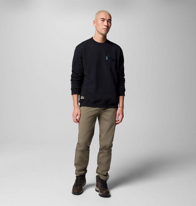 Men's High Cascades French Terry Long Sleeve T-Shirt, Color: Black, image 2