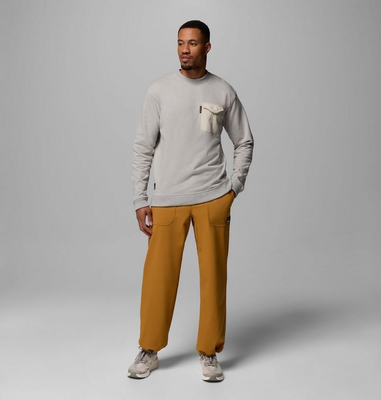 Men's High Cascades French Terry Long Sleeve Shirt, Color: Dark Stone, image 2