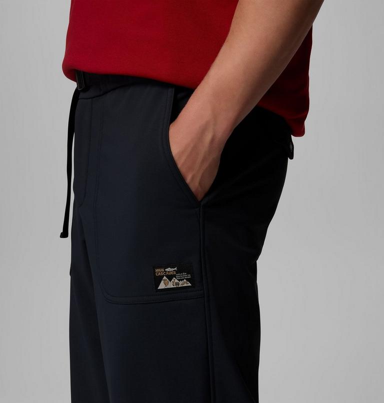 Men's High Cascades Softshell Trousers, Color: Black, image 7