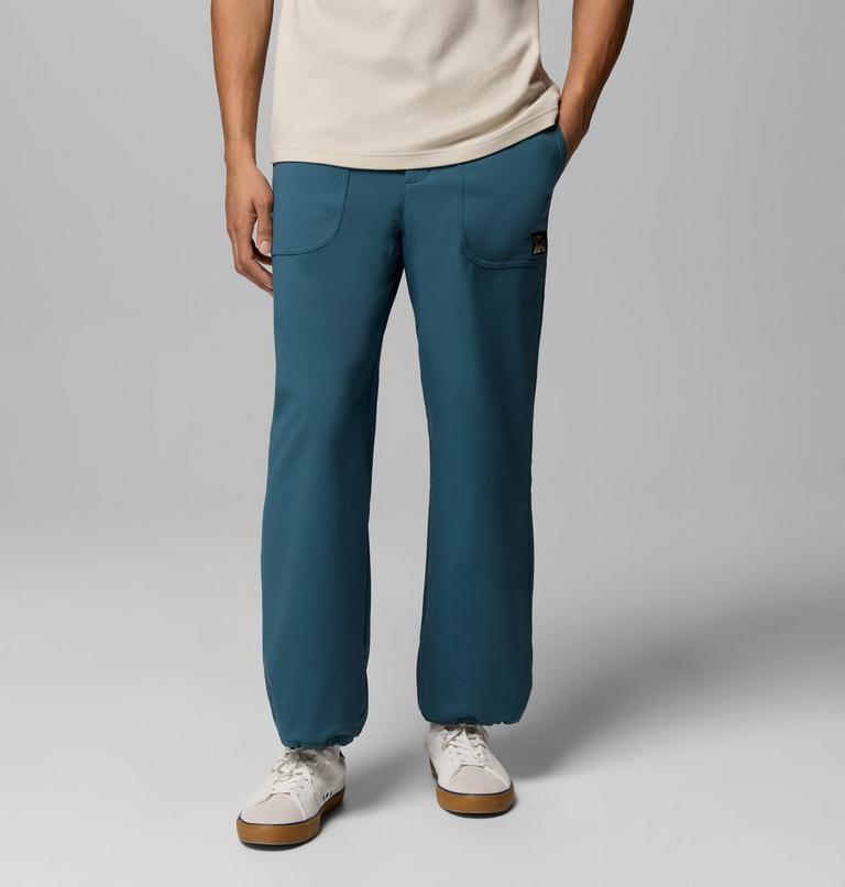 Men's High Cascades Softshell Trousers, Color: Everblue, image 5