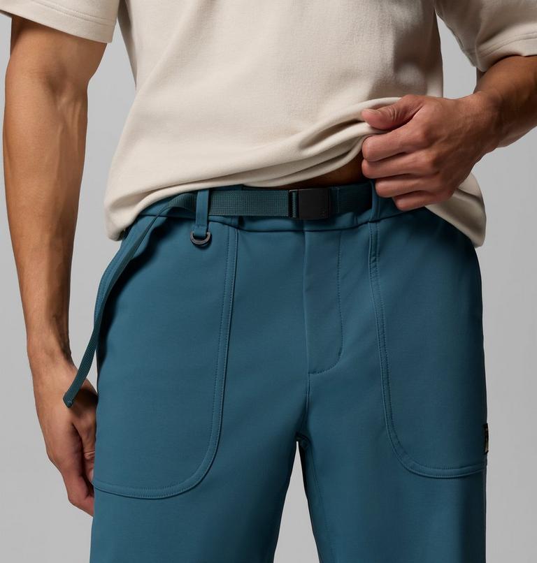 Men's High Cascades Softshell Trousers, Color: Everblue, image 6
