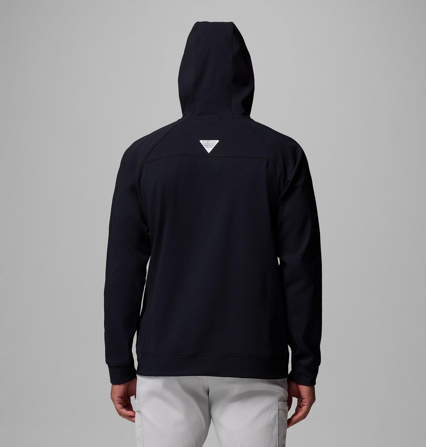 Мужское худи Columbia PFG Hydroforce, цвет: Чёрный — фото 3