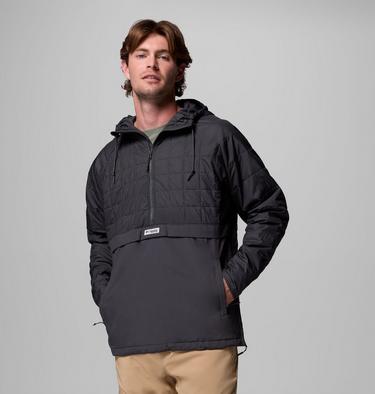 Men's PFG Uncharted II Insulated Hooded Anorak, Color: Shark, Shark, image 5