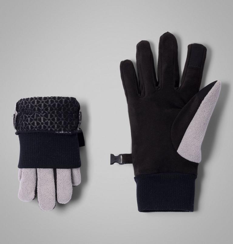 Women's Arctic Peak Gloves, Color: Flint Grey, Black, image 2