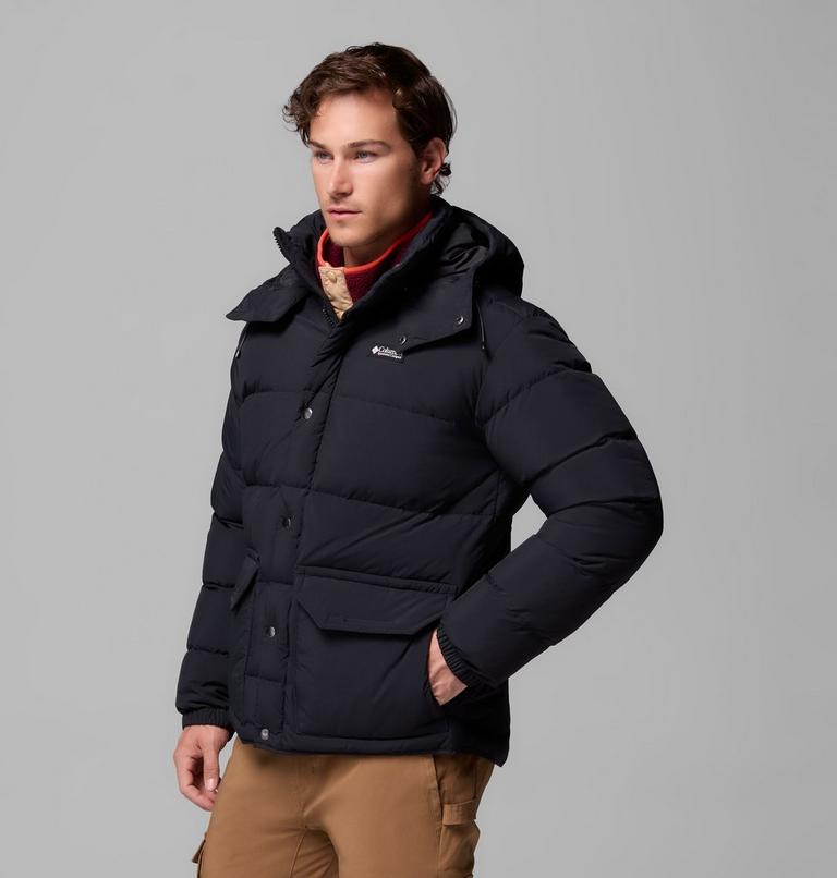Men's Wallowa Down Hooded Jacket, Color: Black, image 4
