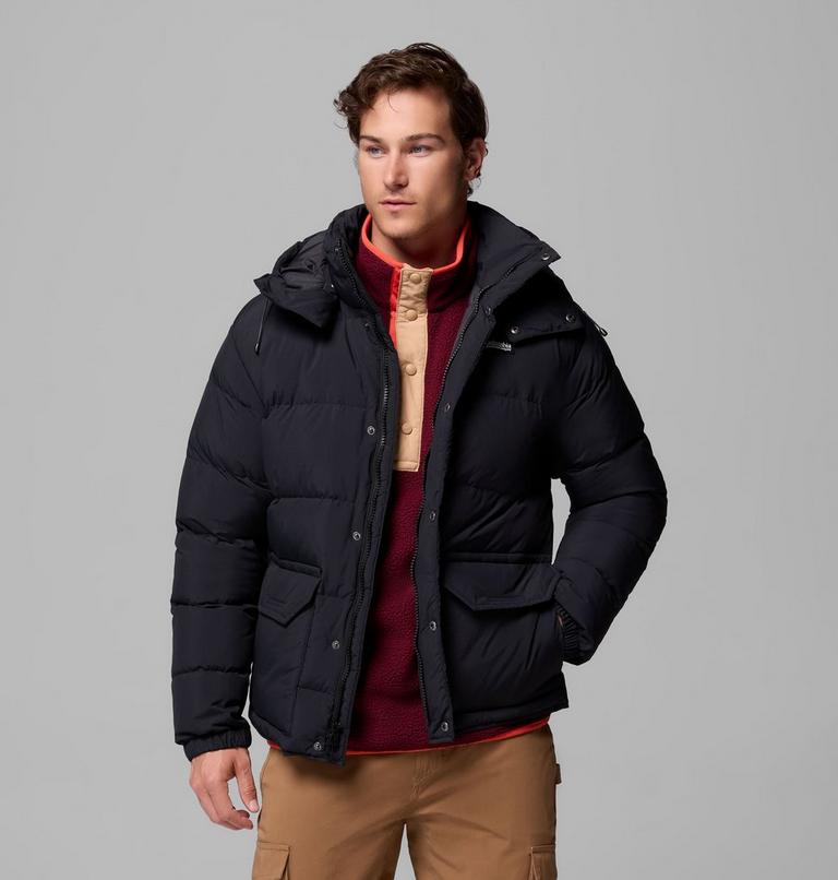 Men's Wallowa Down Hooded Jacket, Color: Black, image 5