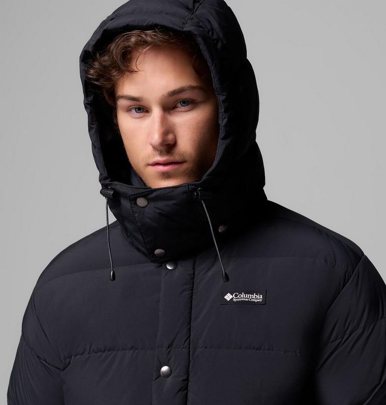 Men's Wallowa Down Hooded Jacket, Color: Black, image 6