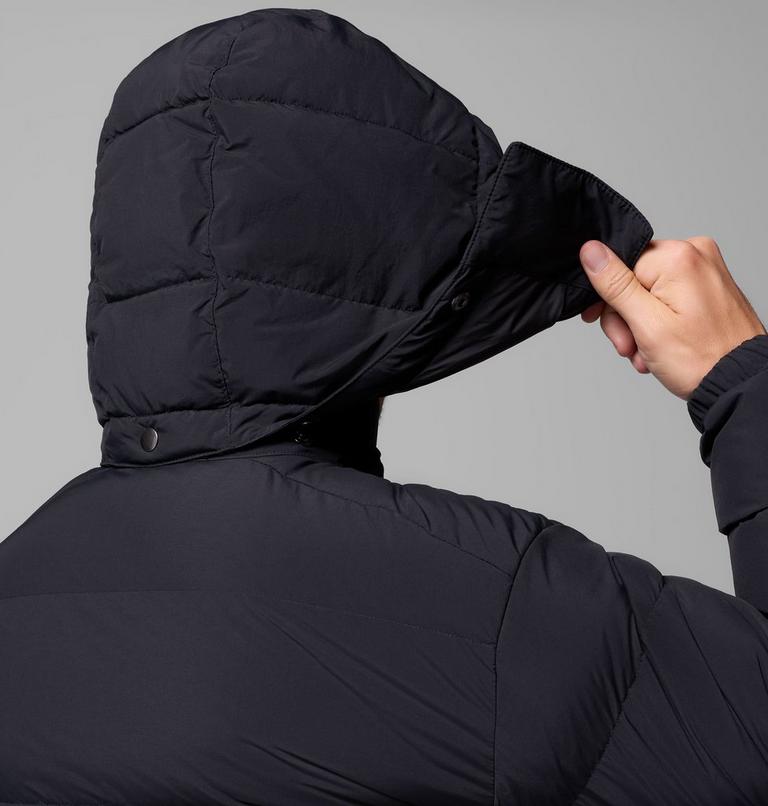 Men's Wallowa Down Hooded Jacket, Color: Black, image 9
