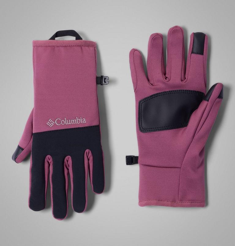 Women's Arctic Crest Gloves, Color: Antique Mauve, Black, image 1