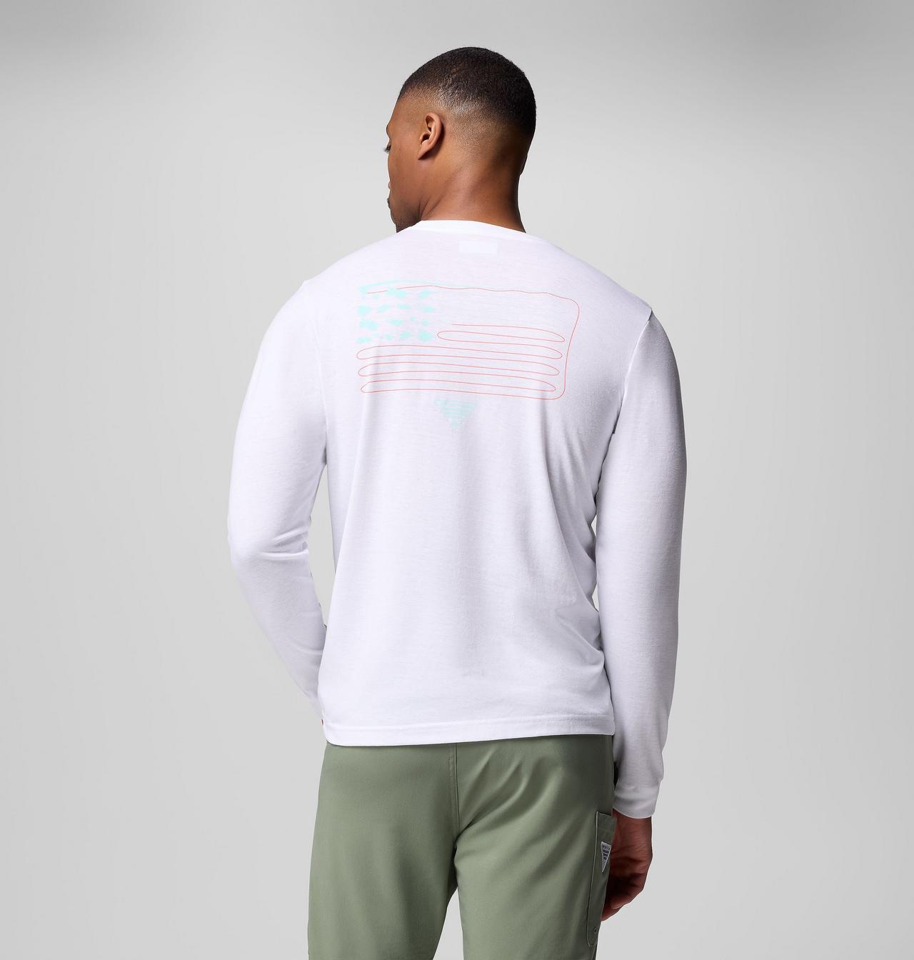 Men's PFG™ Flyline Flag Long Sleeve T-Shirt 3