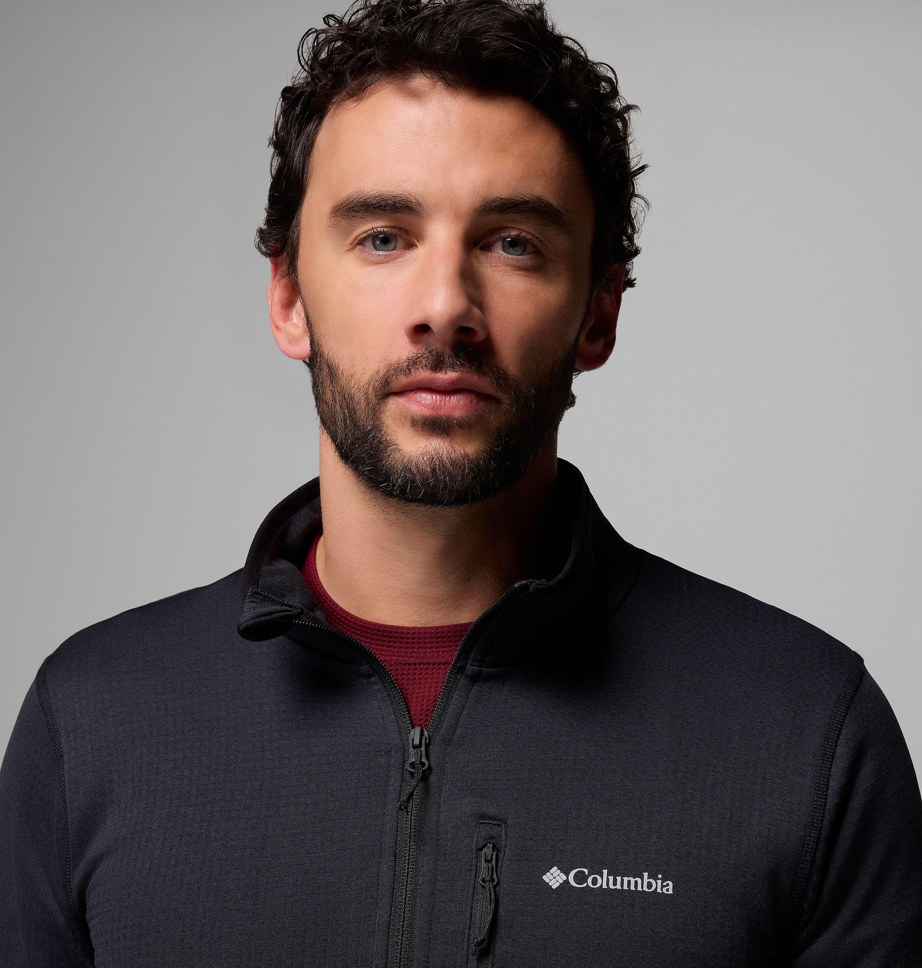 Men's Essential Hike Grid Fleece Half Zip Pullover | 010 | M 6
