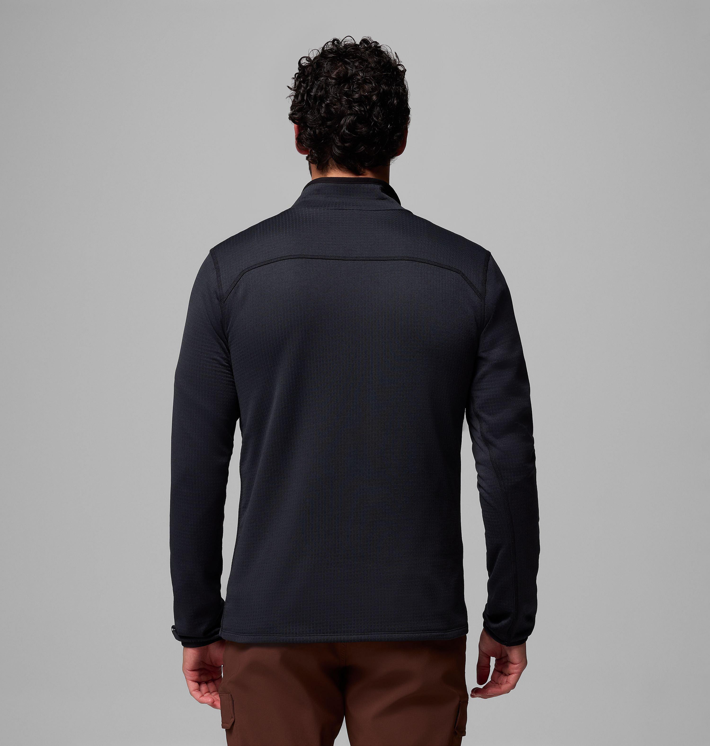 Men's Essential Hike Grid Fleece Half Zip Pullover | 010 | M 3