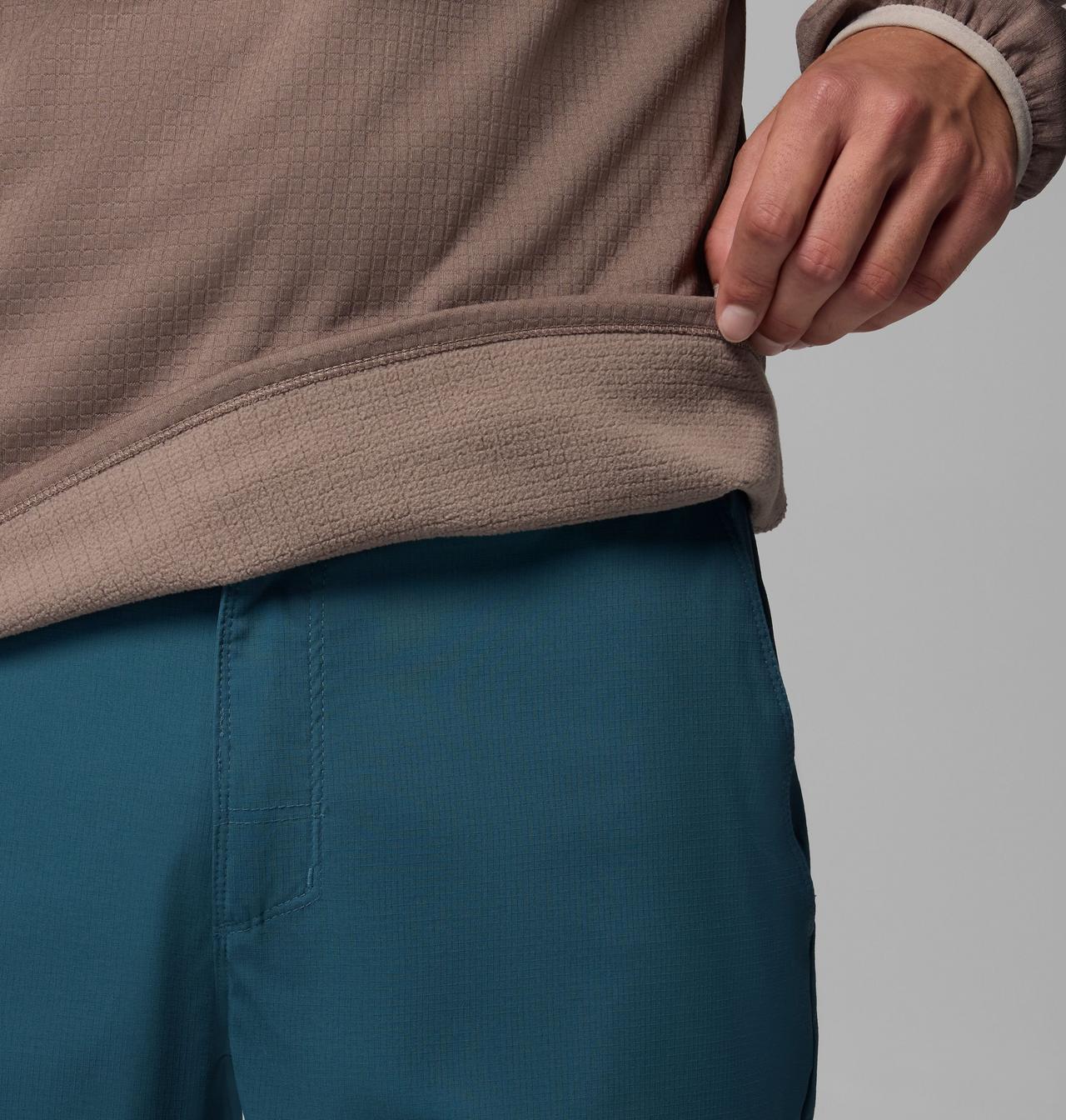 Manteau en laine polaire avec demi-fermeture éclair Essential Hike Grid pour homme 6