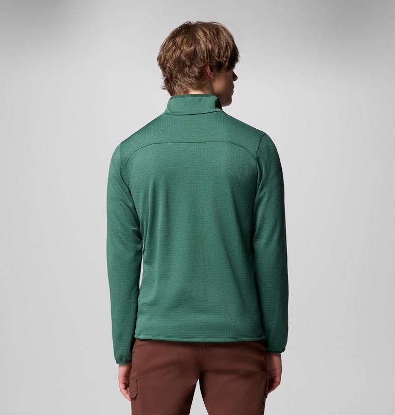 Men's Essential Hike Half Zip Fleece, Color: Rain Forest, image 3