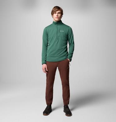 Men's Essential Hike Half Zip Fleece, Color: Rain Forest, image 4