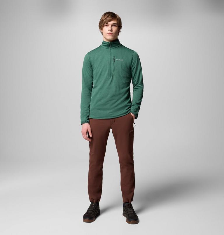 Men's Essential Hike Half Zip Fleece, Color: Rain Forest, image 2