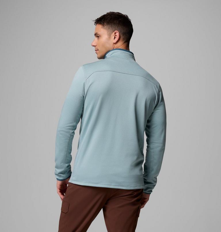 Men's Essential Hike Half Zip Fleece, Color: Crushed Blue, image 4