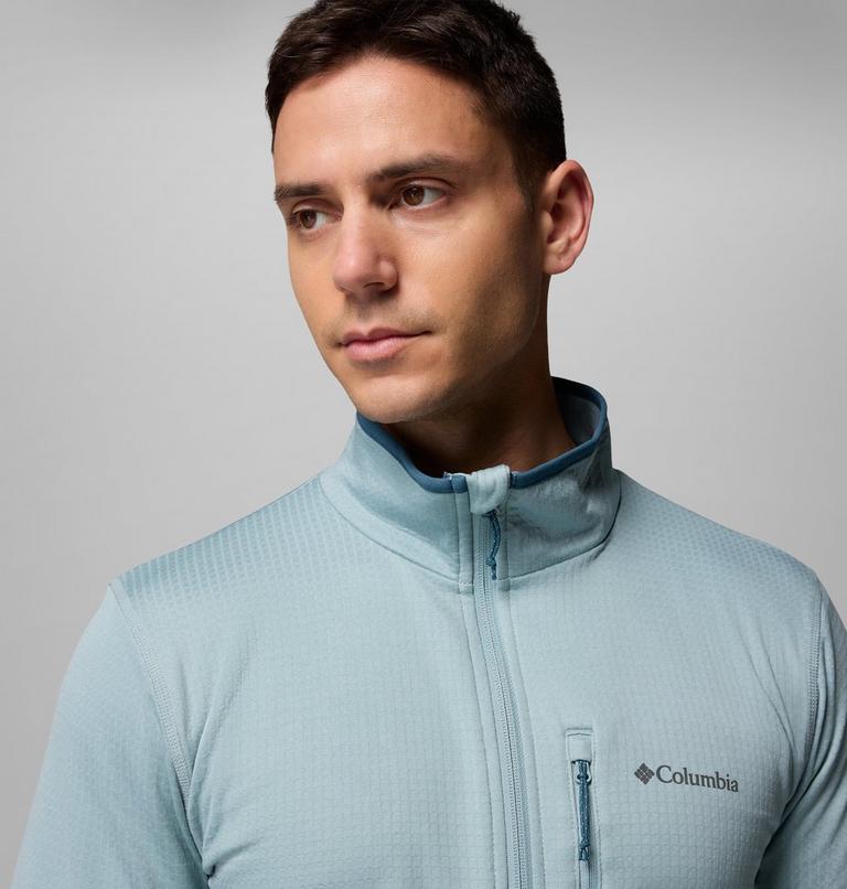 Men's Essential Hike Half Zip Fleece, Color: Crushed Blue, image 5