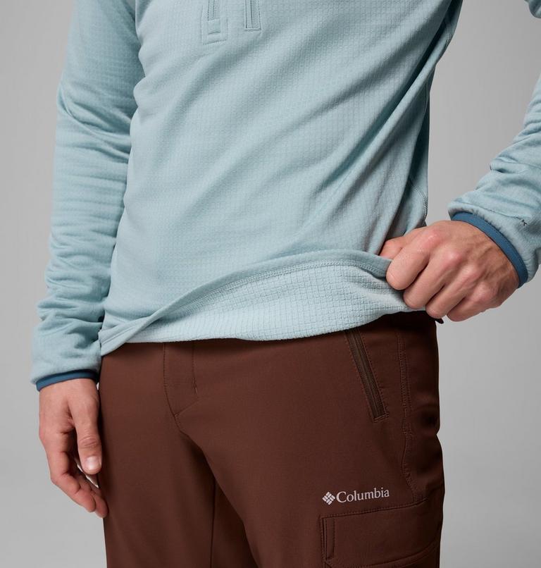Men's Essential Hike Half Zip Fleece, Color: Crushed Blue, image 6