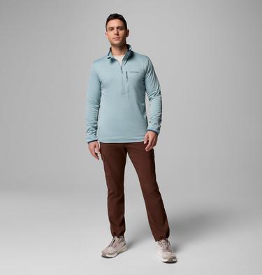 Men's Essential Hike Half Zip Fleece, Color: Crushed Blue, image 2