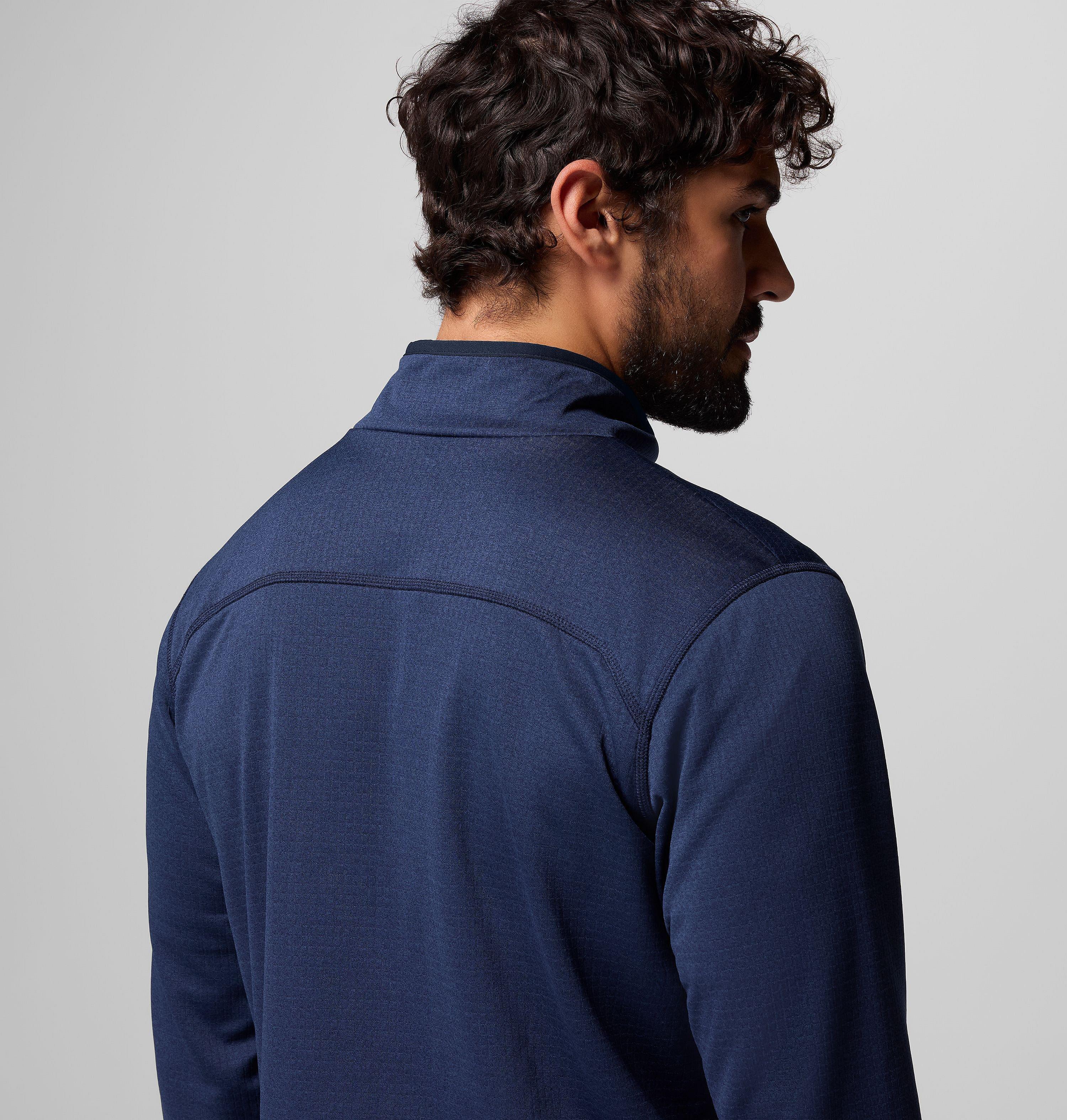 Men's Essential Hike Grid Fleece Half Zip Pullover 6