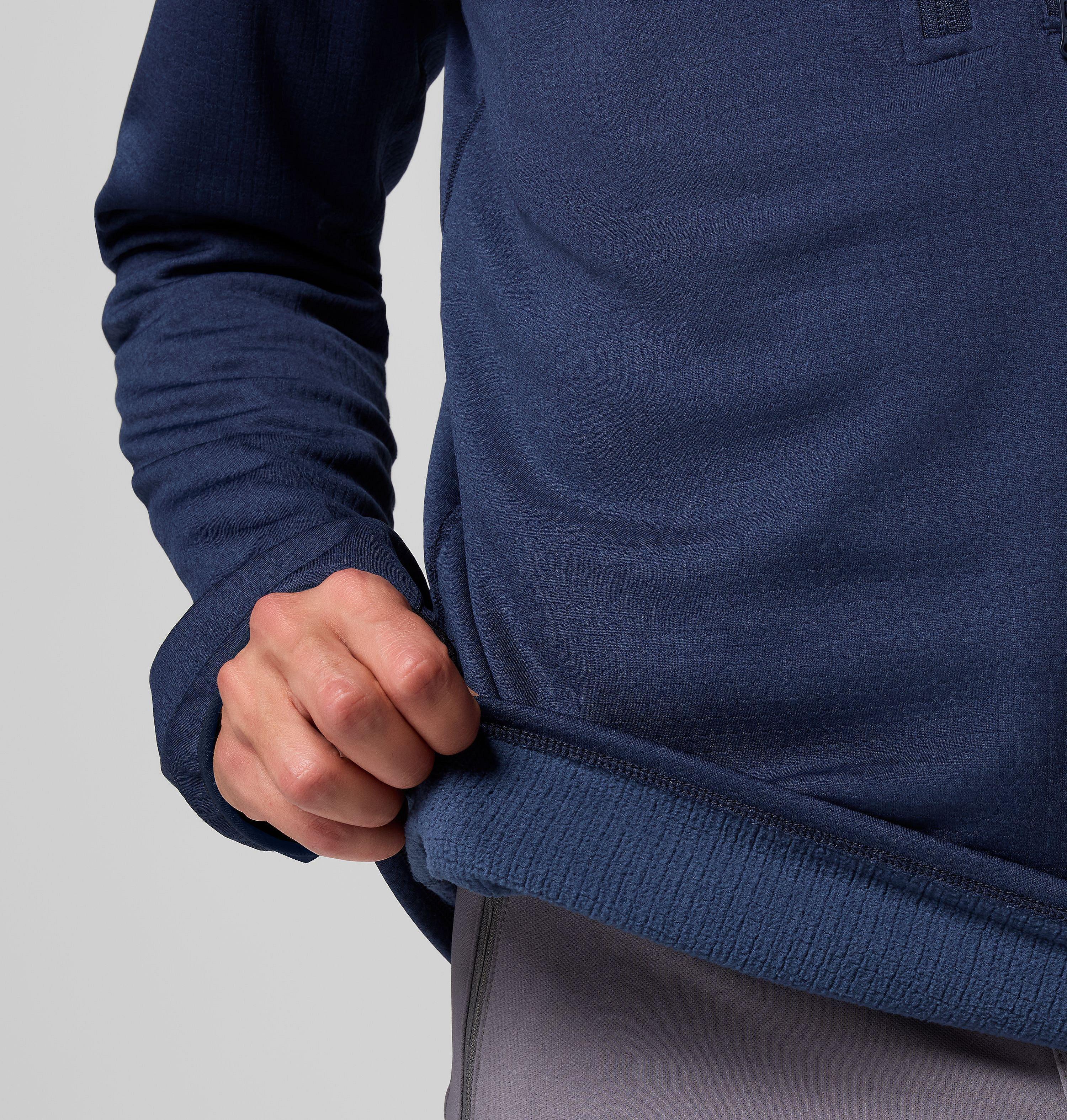 Men's Essential Hike Grid Fleece Half Zip Pullover 7