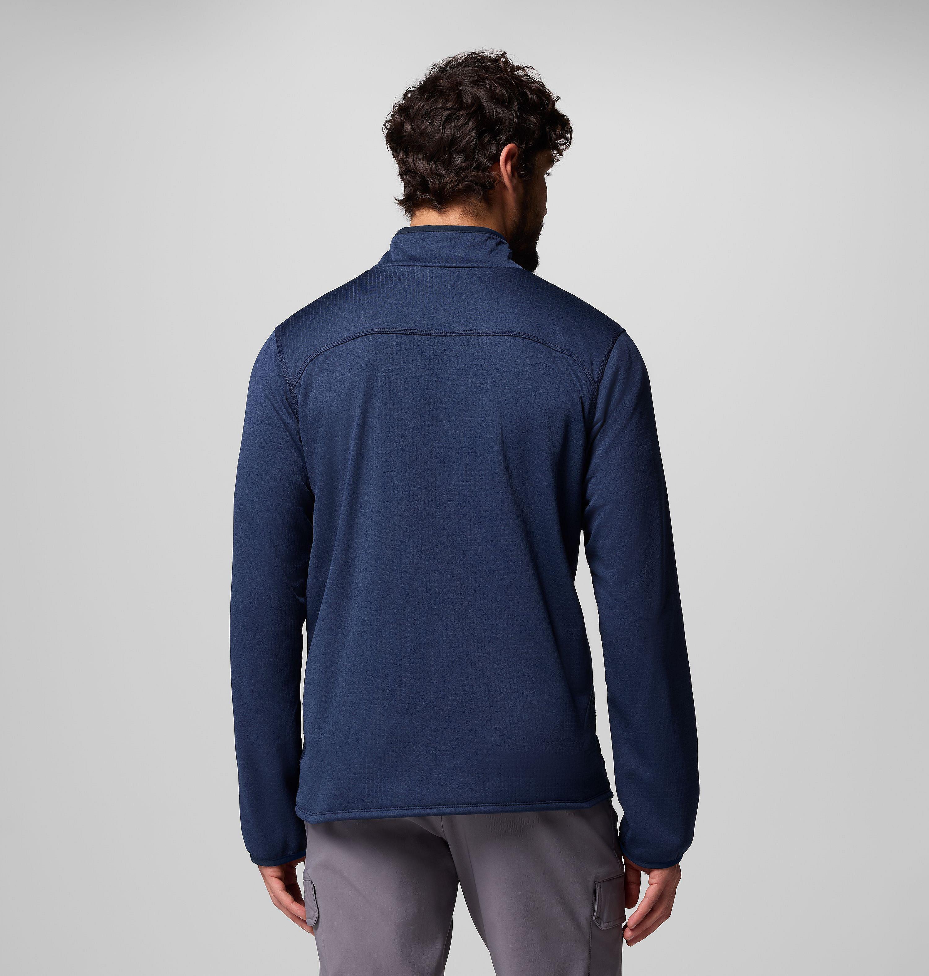Men's Essential Hike Grid Fleece Half Zip Pullover 3