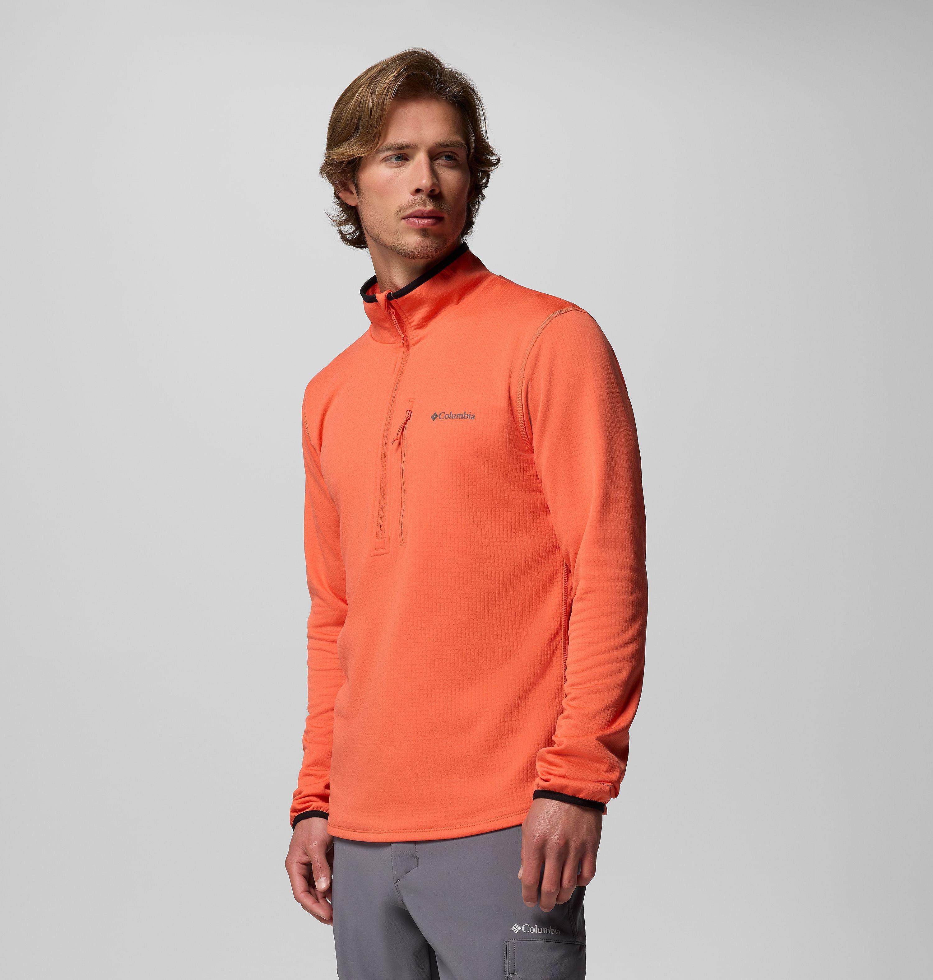 Men's Essential Hike Grid Fleece Half Zip Pullover 4