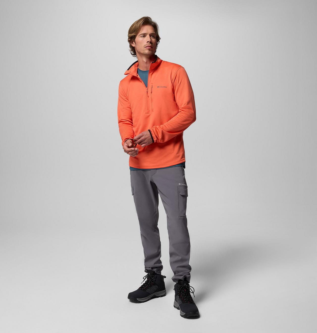 Men's Essential Hike™ Grid Fleece Half Zip Pullover 2