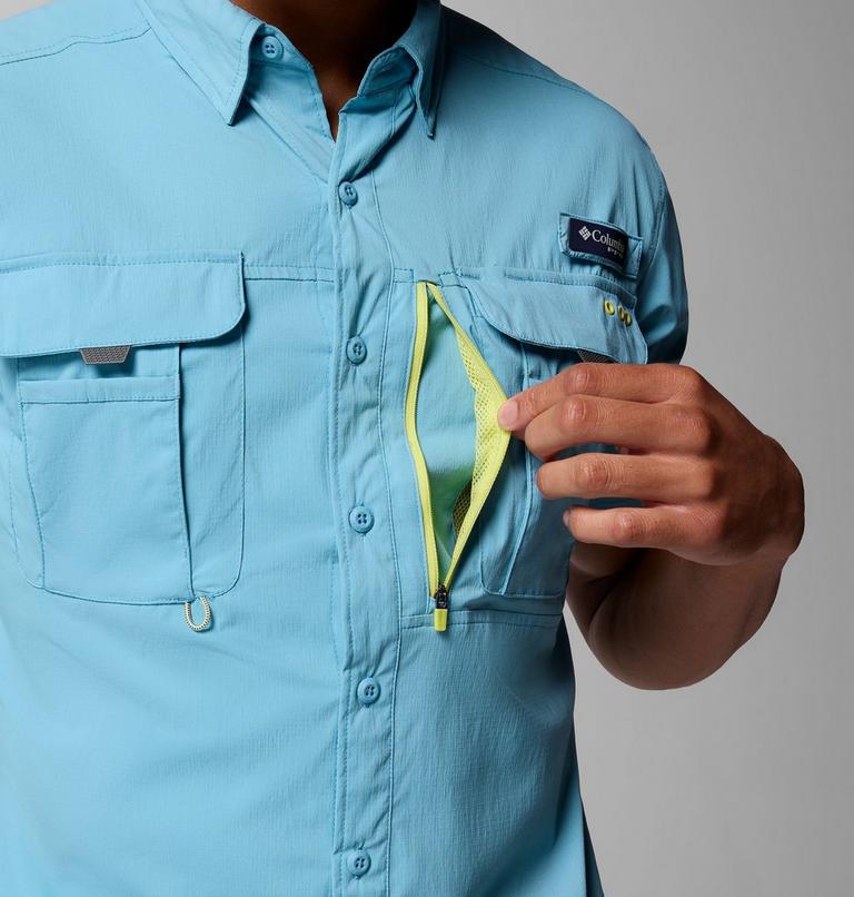 Men's Bahama Elite Short Sleeve Shirt, Color: Vintage Blue, image 6