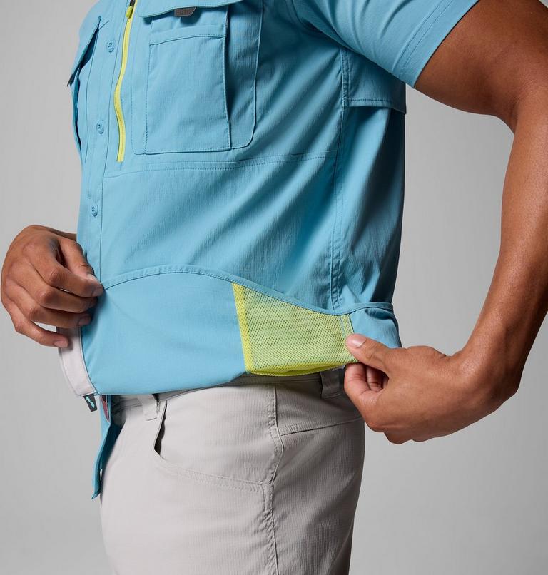 Men's Bahama Elite Short Sleeve Shirt, Color: Vintage Blue, image 8