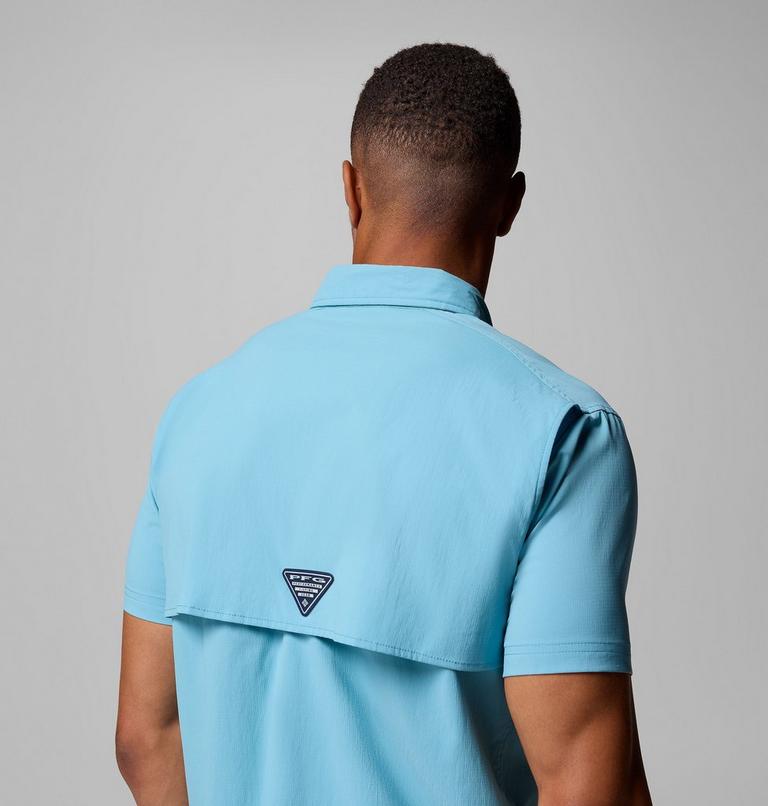 Men's Bahama Elite Short Sleeve Shirt, Color: Vintage Blue, image 9