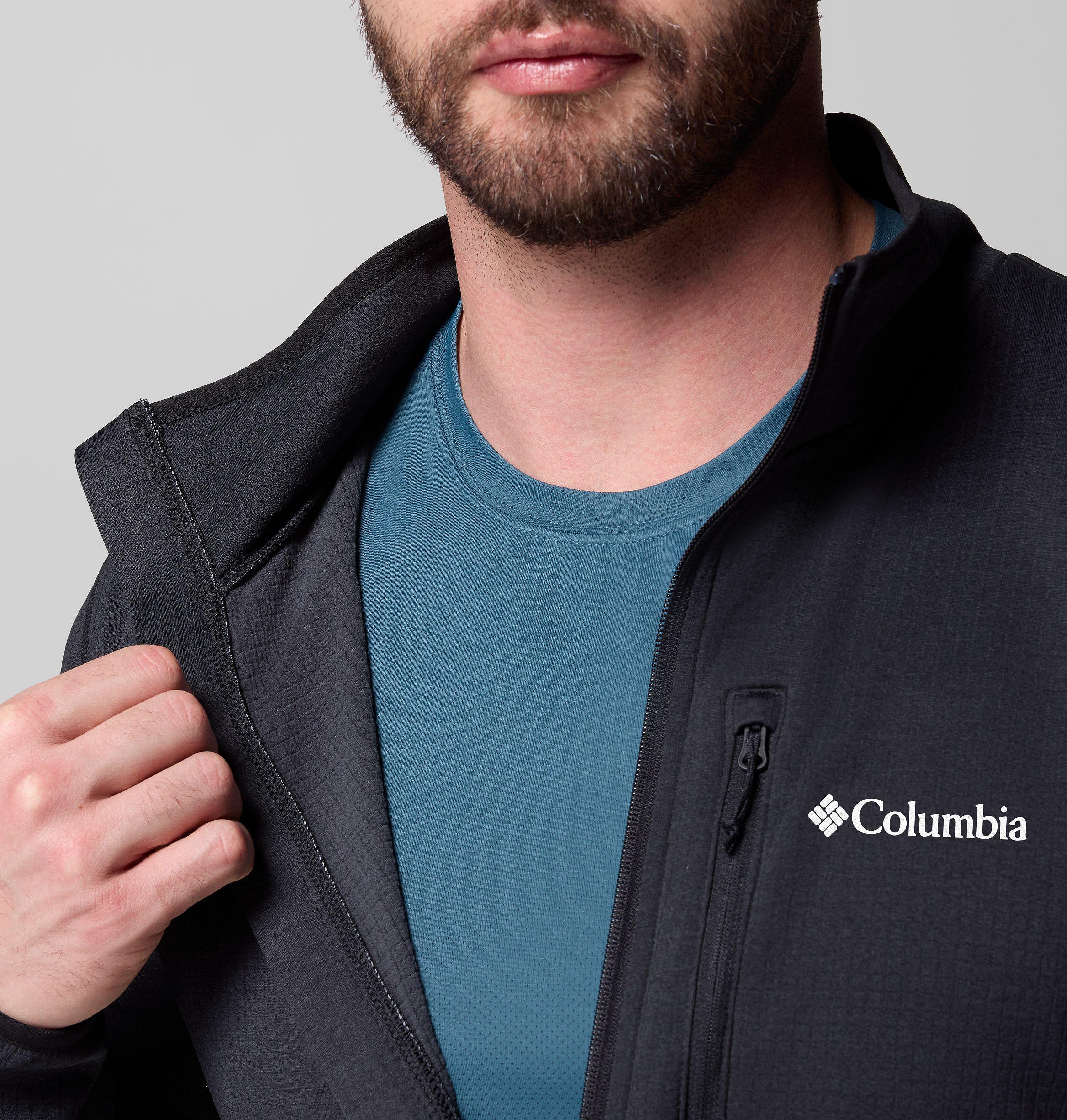 Men's Essential Hike Grid Fleece Full Zip Jacket | 010 | S 6