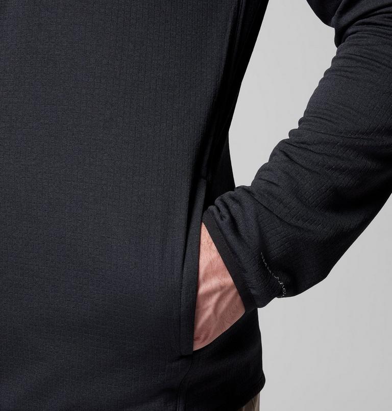 Chaqueta de forro polar con diseño de cuadrícula Essential Hike para hombre, Color: Black, image 8