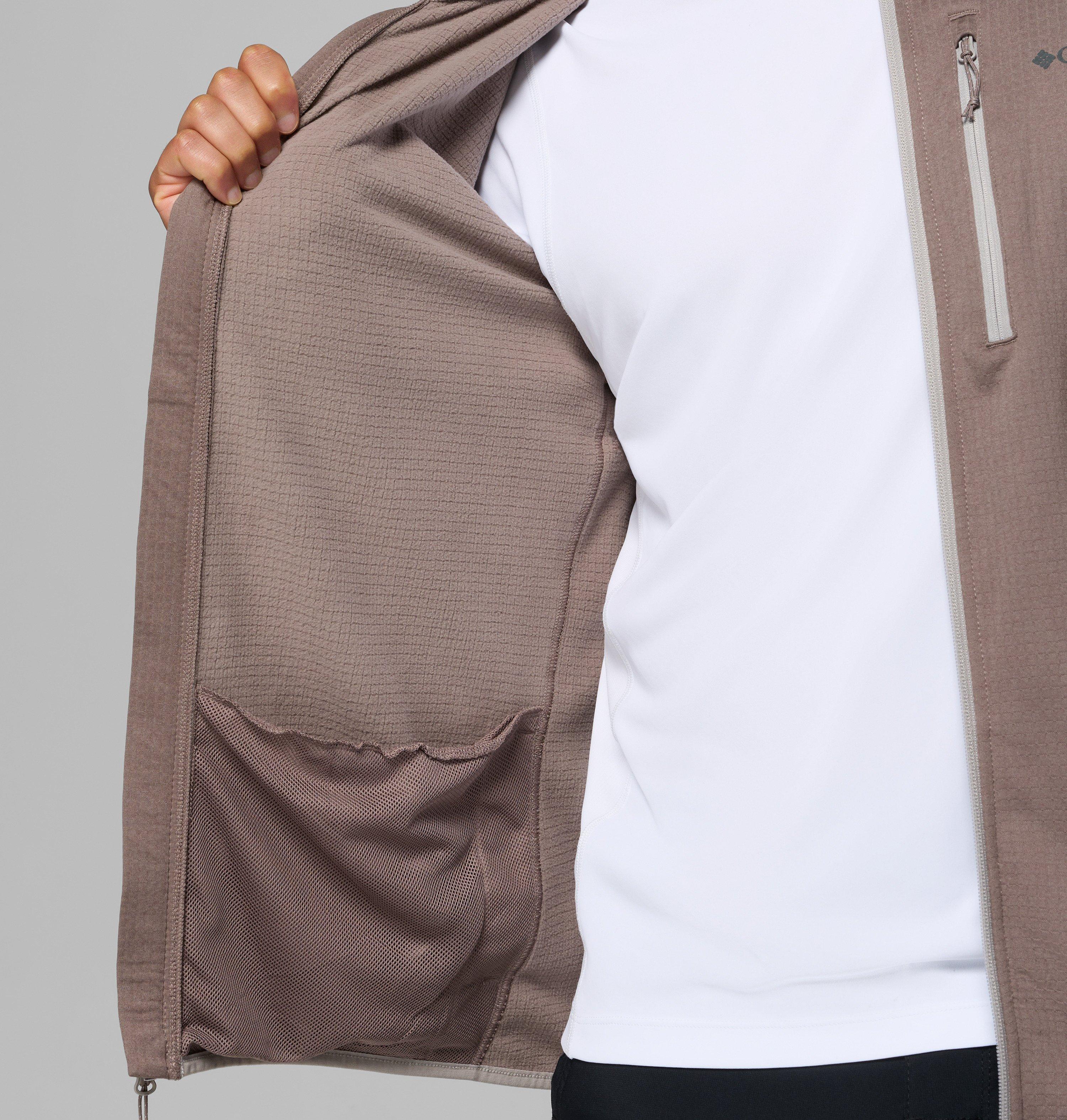 Men's Essential Hike Grid Fleece Full Zip Jacket 7