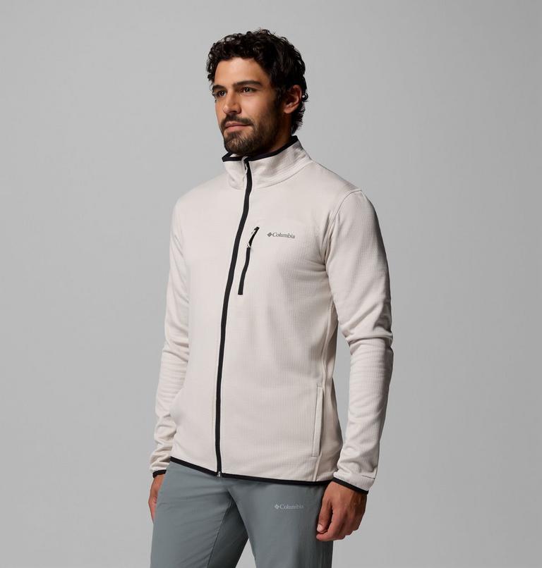 Men's Essential Hike Grid Fleece Jacket, Color: Dark Stone, image 4