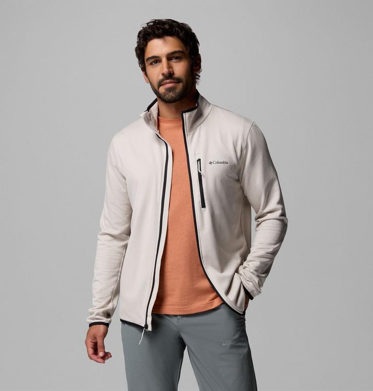 Men's Essential Hike Grid Fleece Jacket, Color: Dark Stone, image 5